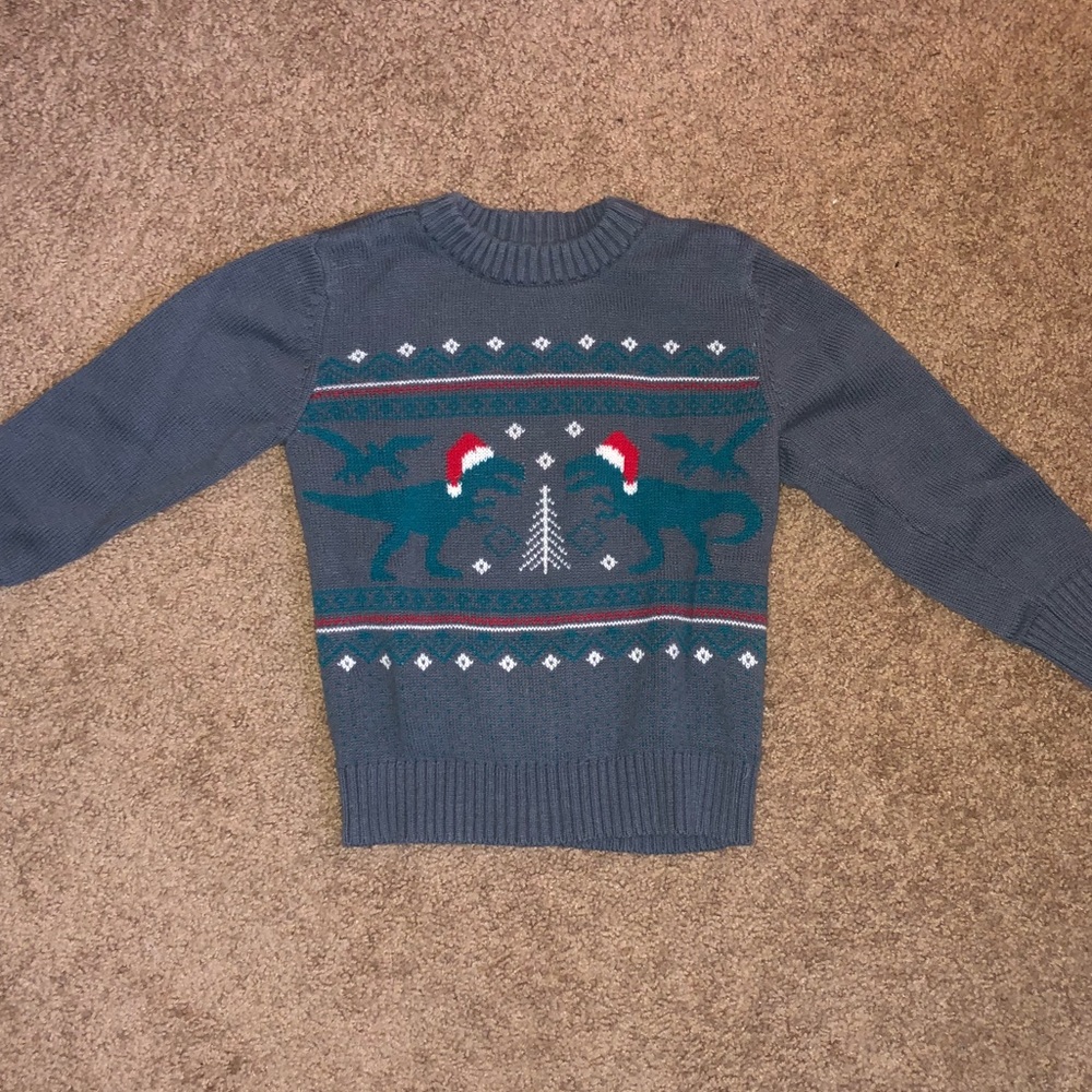 Dinosaur Christmas sweater